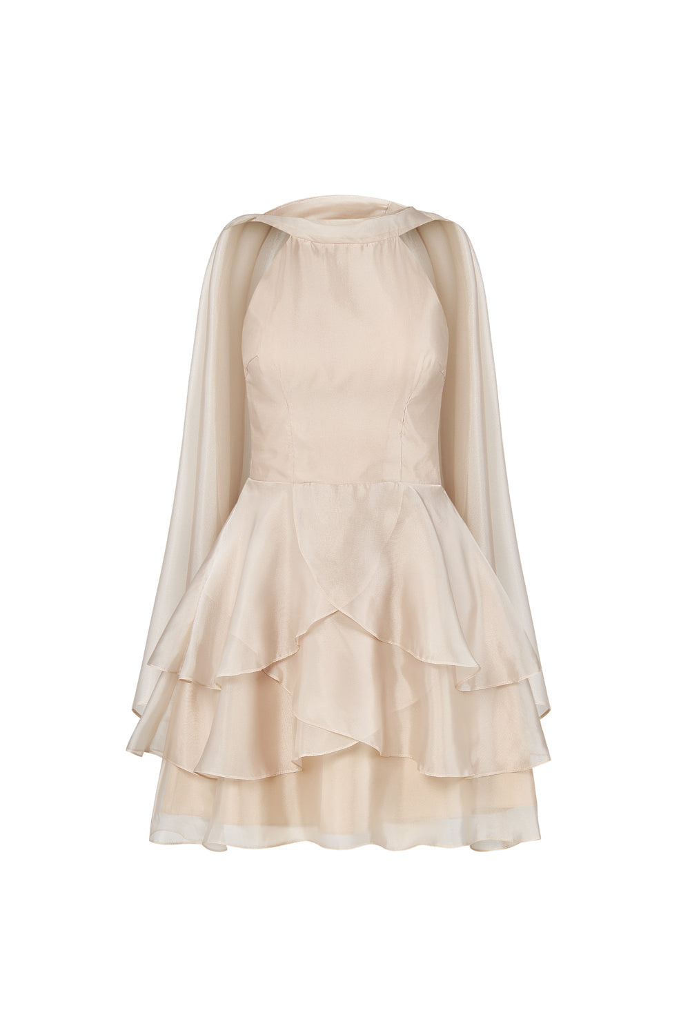 Magnolia A-line Ruffle Layer Organza Mini Dress