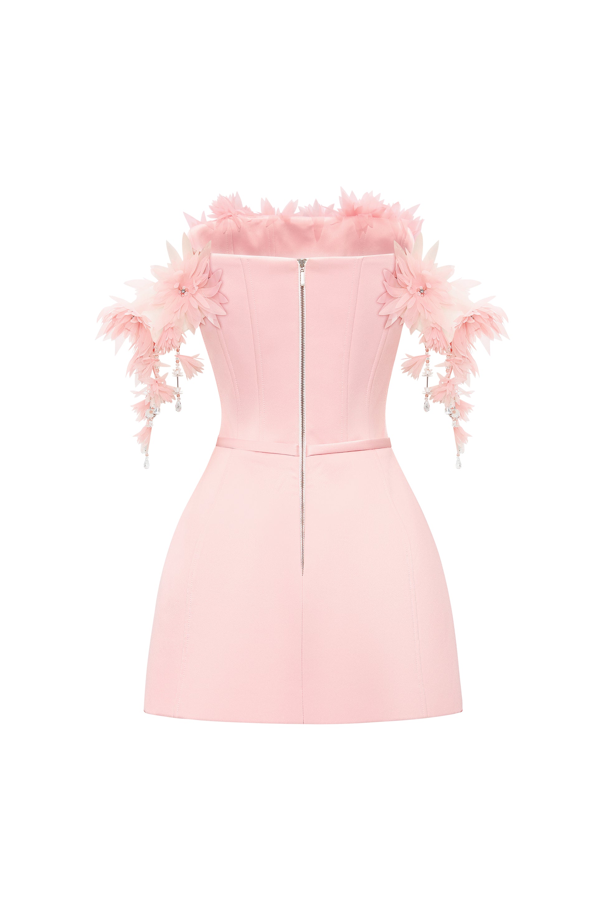 Eirielle Off-Shoulder Applique Mini Dress