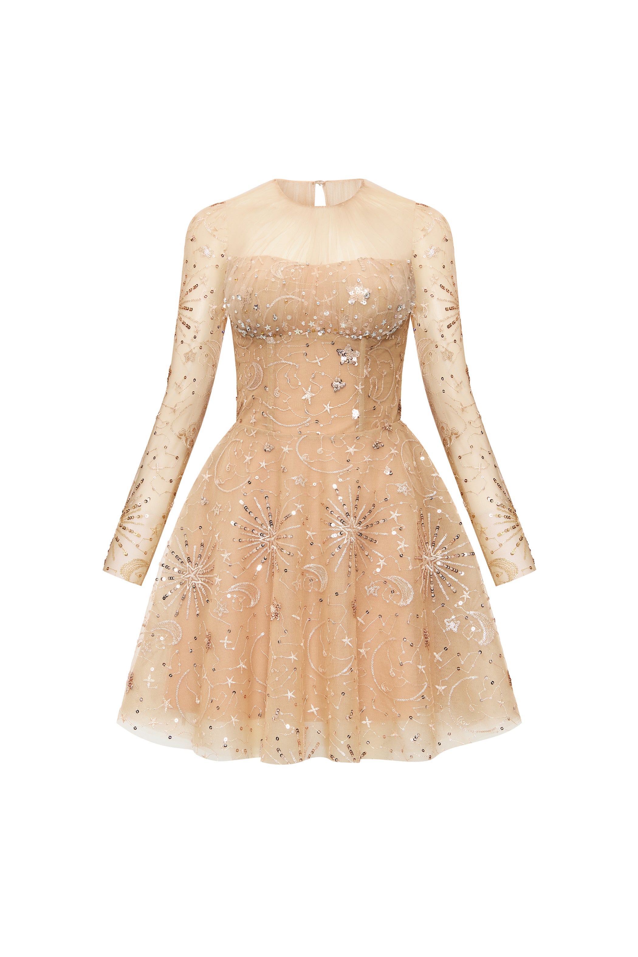 Aurelyn A-line Sequin Mini Dress