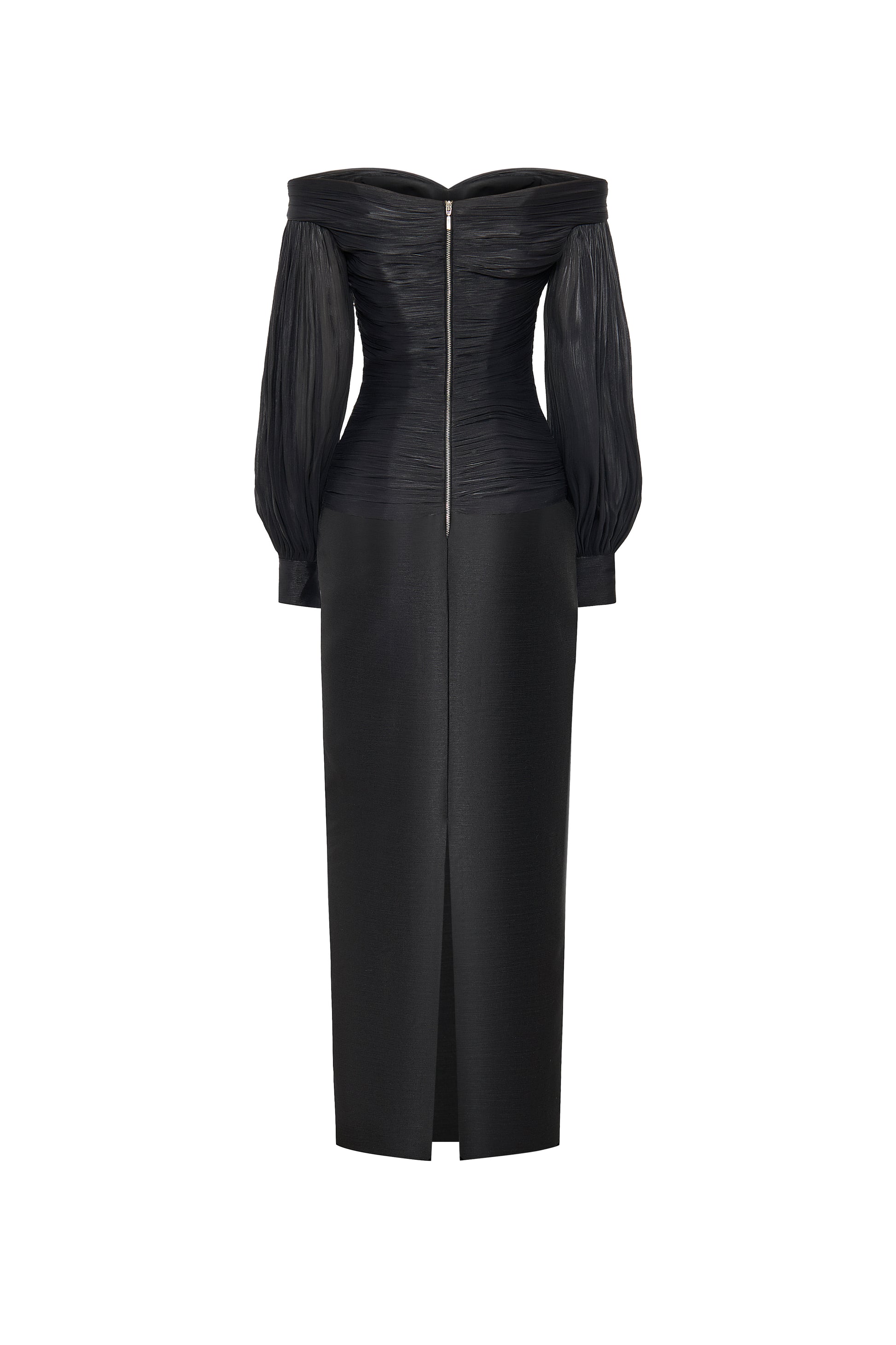 Nythera Off-Shoulder Gathering Maxi Dress