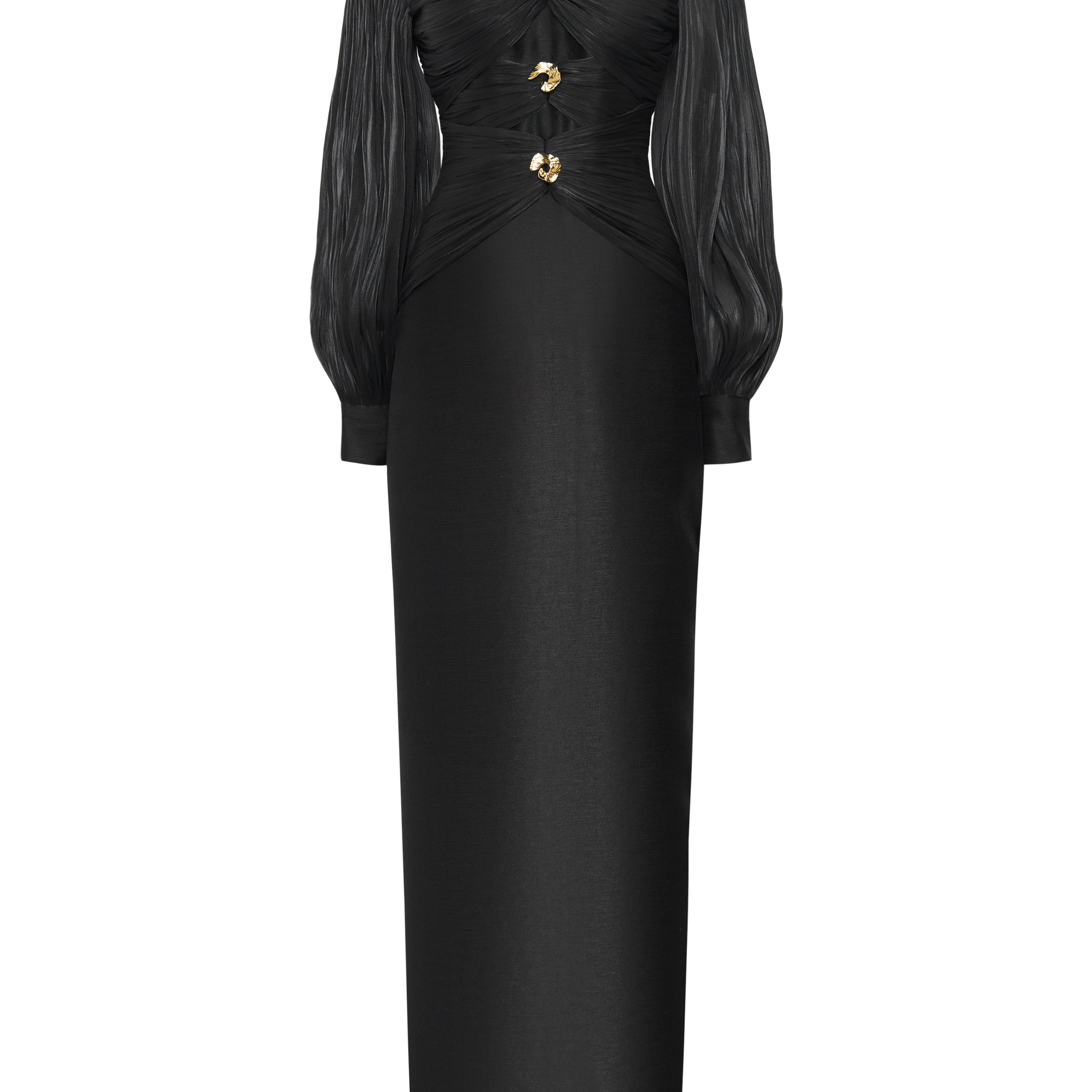 Nythera Off-Shoulder Gathering Maxi Dress