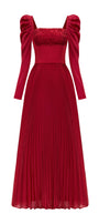 Aldéra Pleated Midi Dress