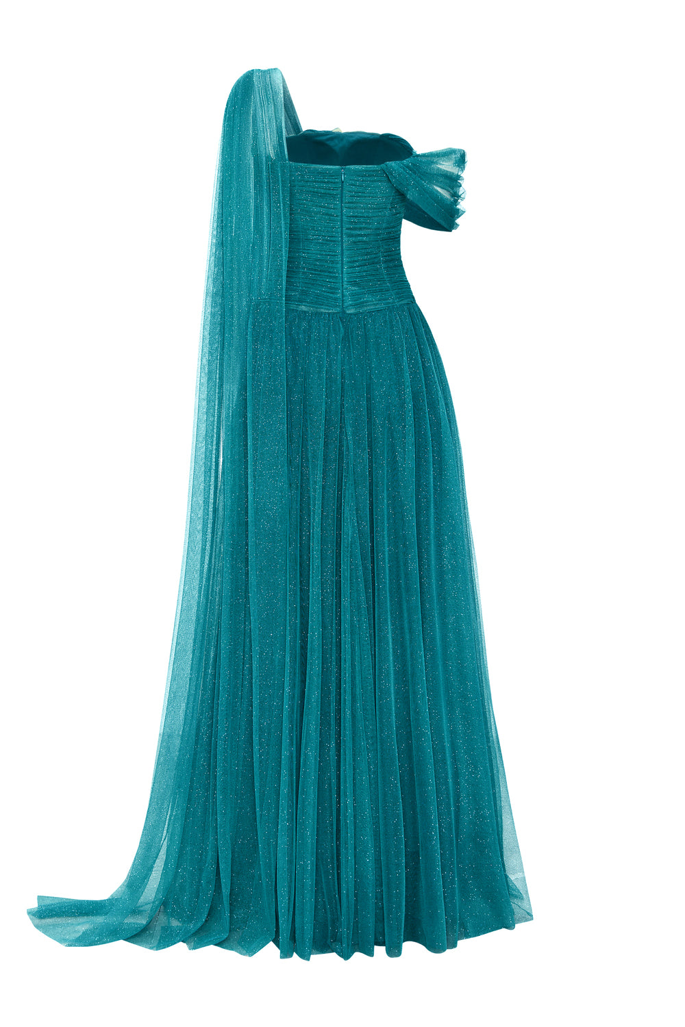 Andromé Asymmetric Neck Maxi Dress