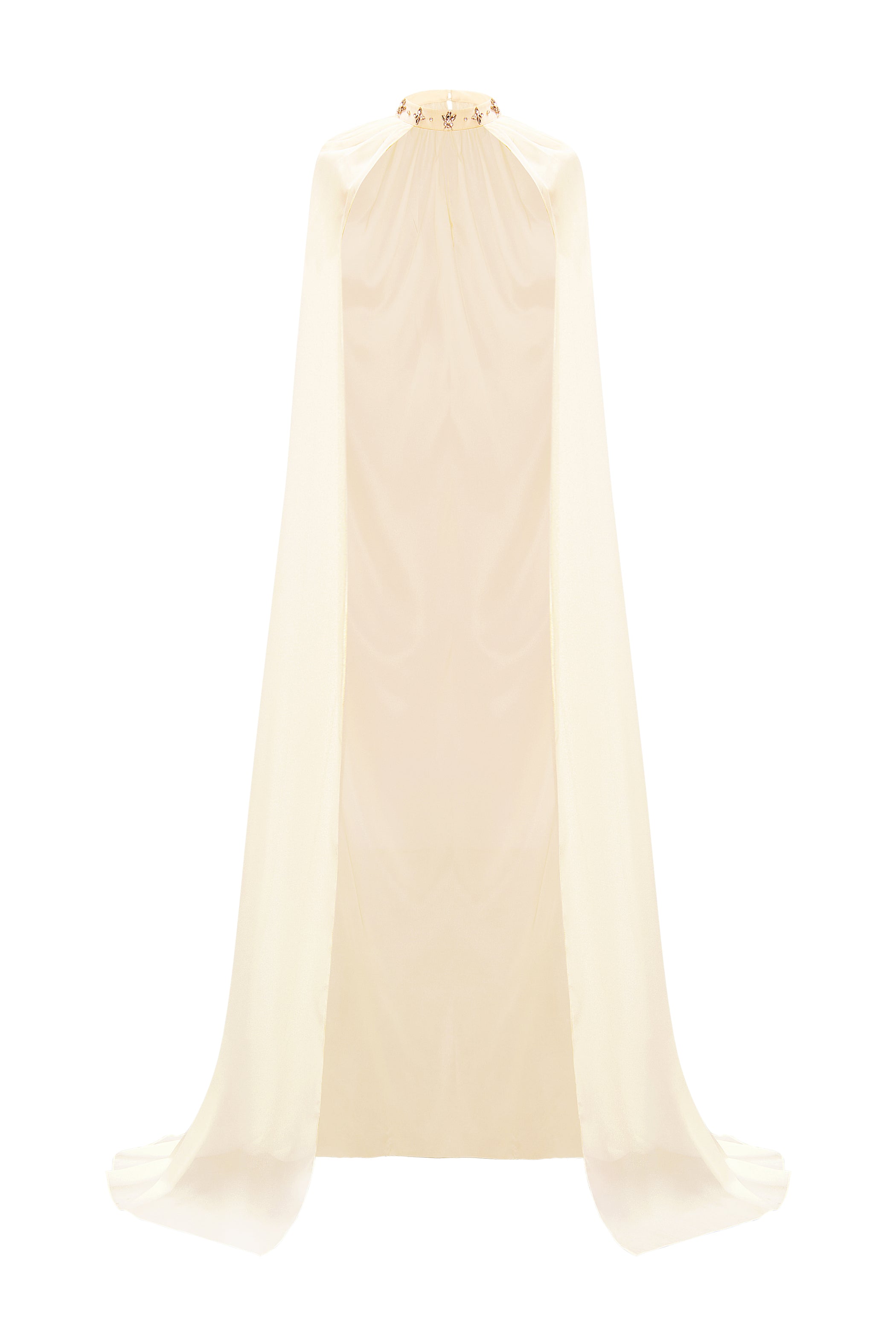 Glacyn High Neck Organza Cape