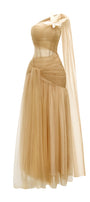 Frosella One Shoulder Maxi Dress
