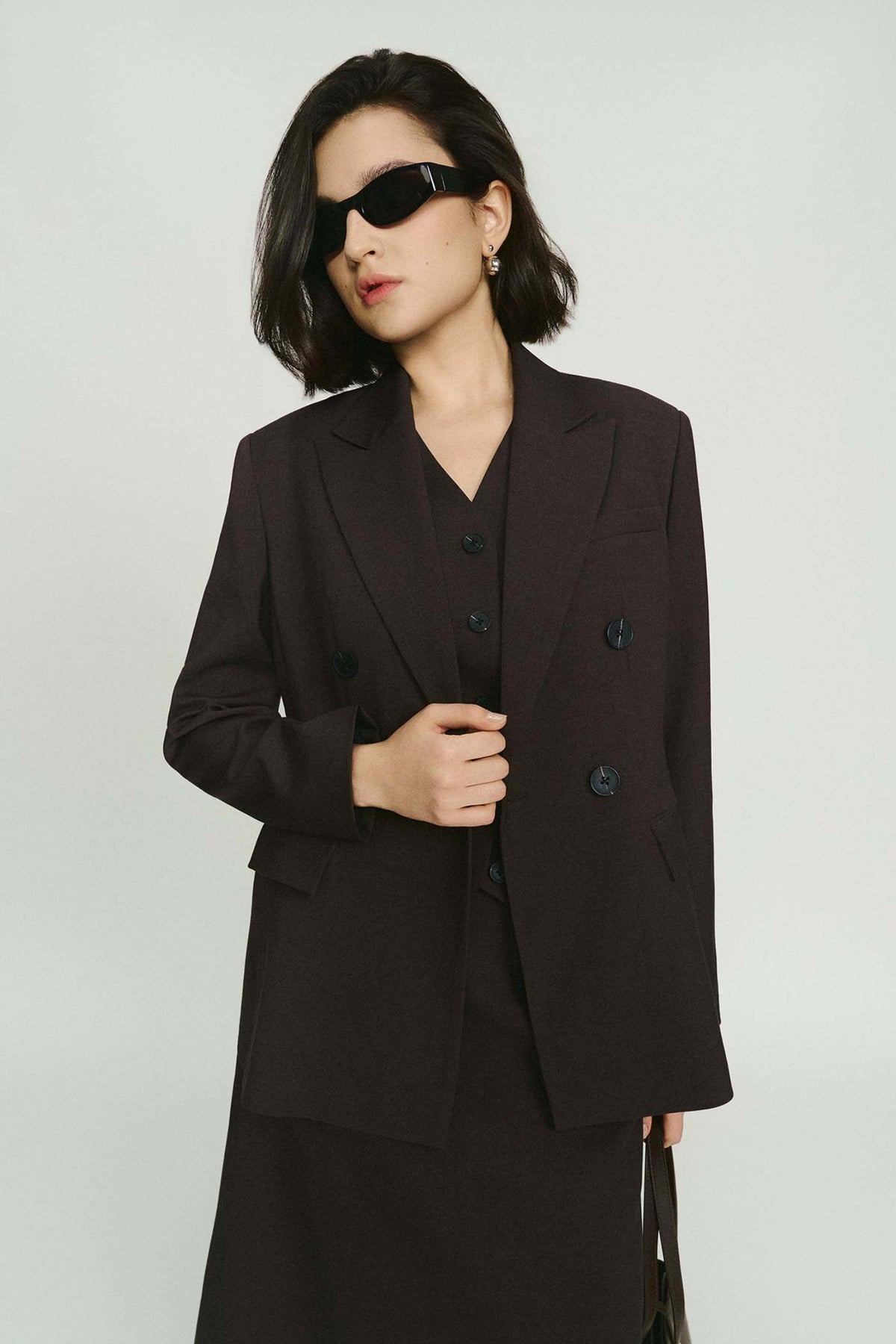Nadia Button Blazer
