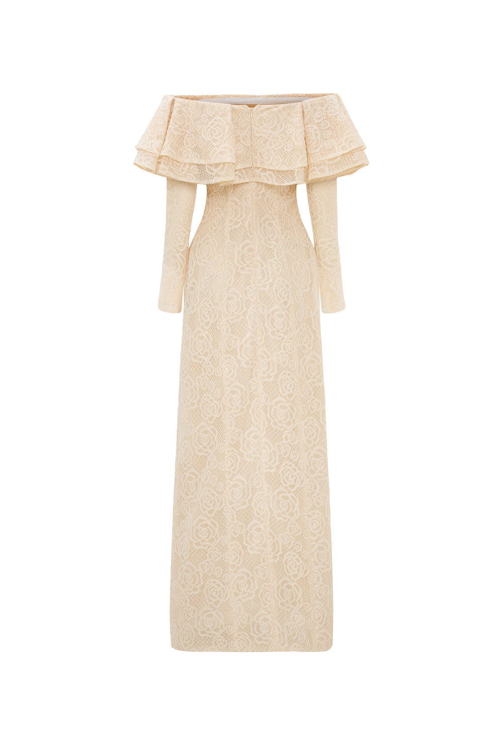 Roselle Off-Shoulder Ruffle Maxi Dress