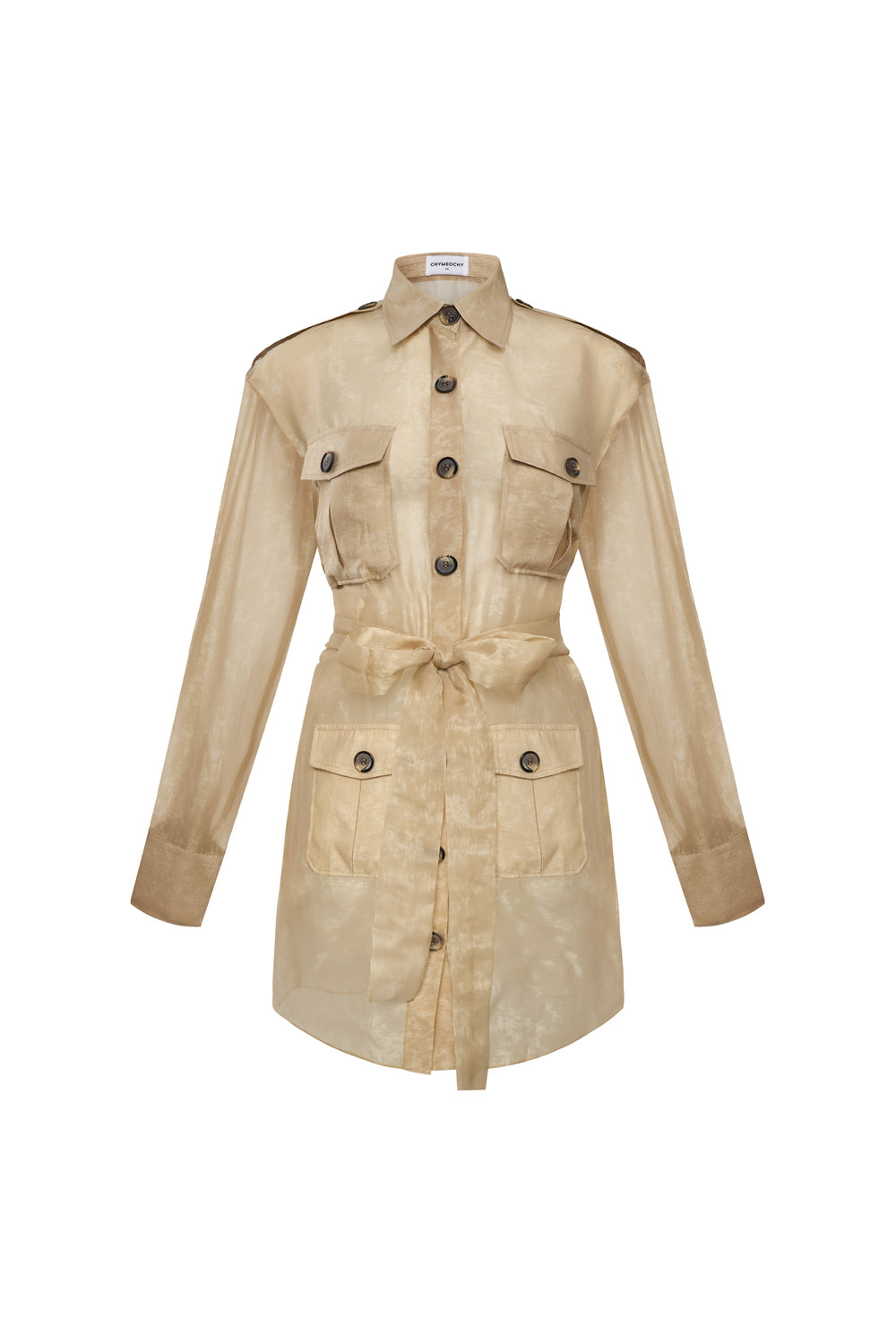 Nomade Collared Button Mini Dress