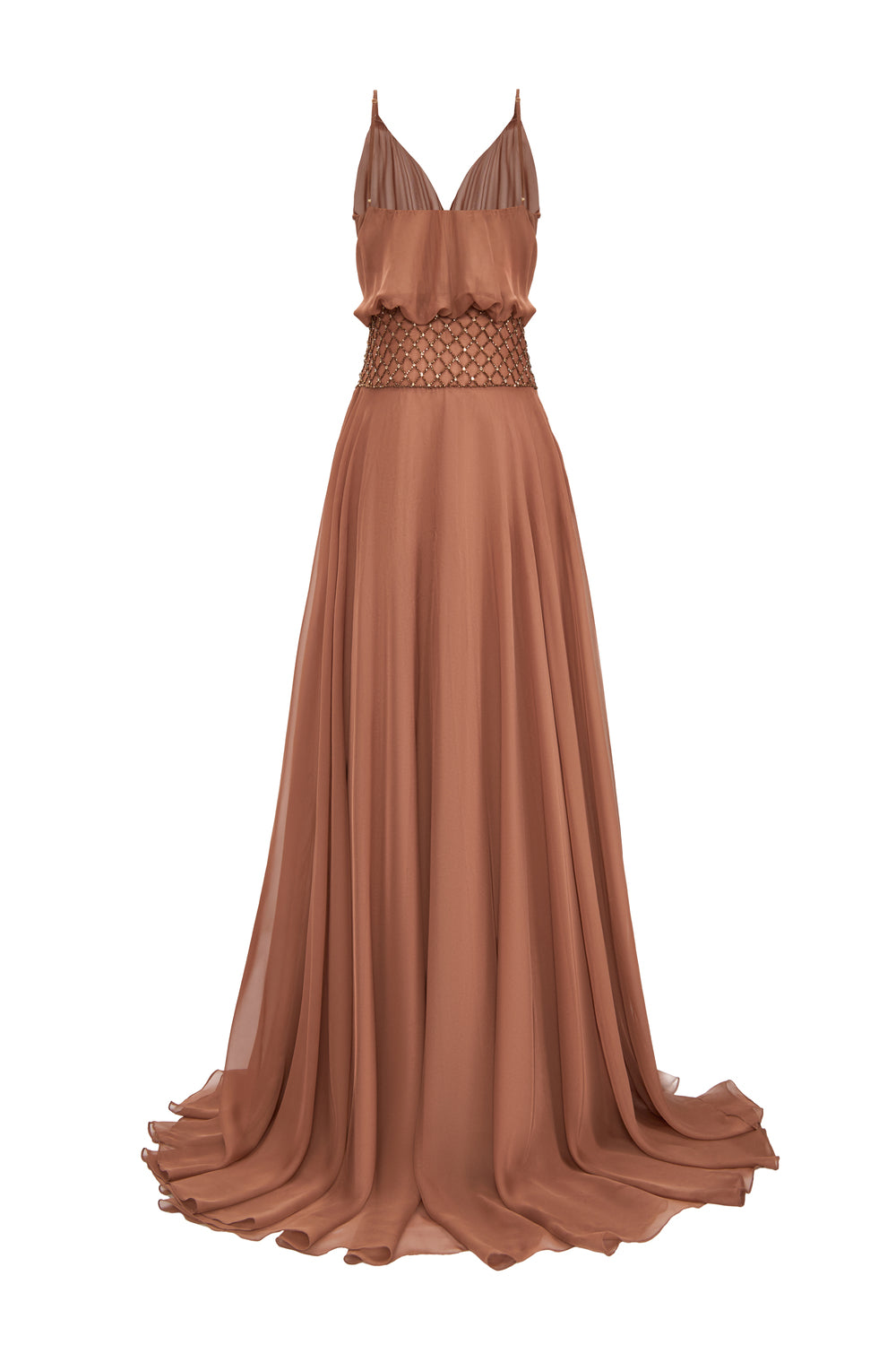 designer draped dresses BABEYOND Crisscross-Draped Plus Size Dress, Plus Size Dresses, Golden Brown, 14-16