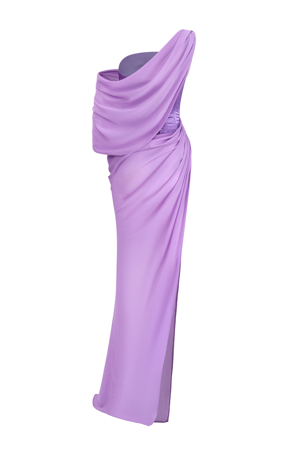 Obsidian Draped Maxi Dress