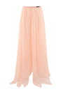Lyvienne A-line Side Slit Chiffon Floor Length Skirt