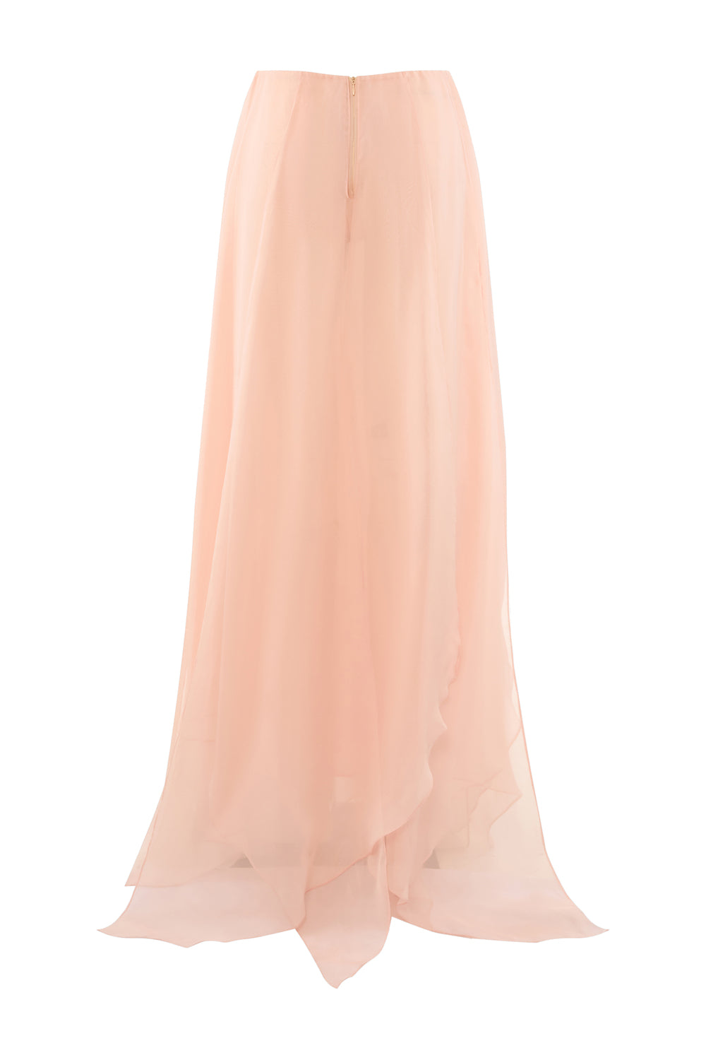 Lyvienne A-line Side Slit Chiffon Floor Length Skirt