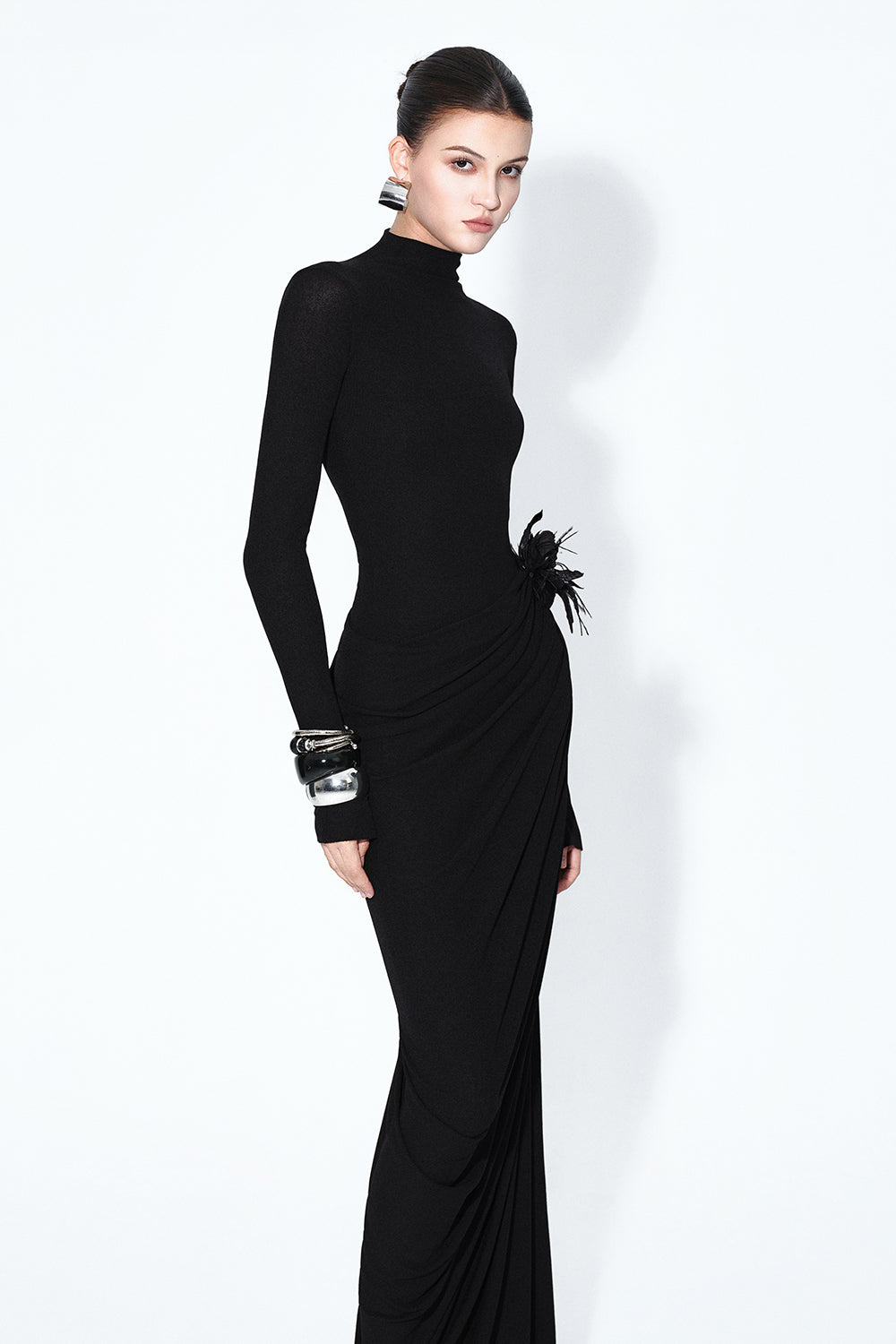 chinese dress ladies Azaria Draped Maxi Dress