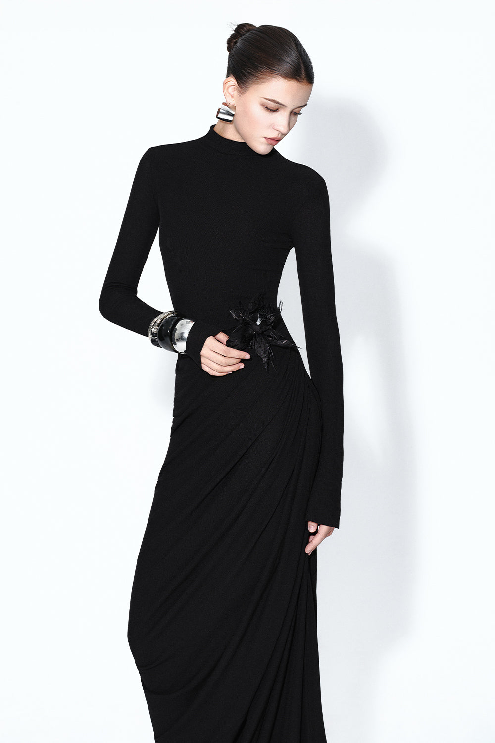 Azaria Draped Maxi Dress