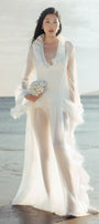 Abalone Ruffle Maxi Dress - MEAN BLVD