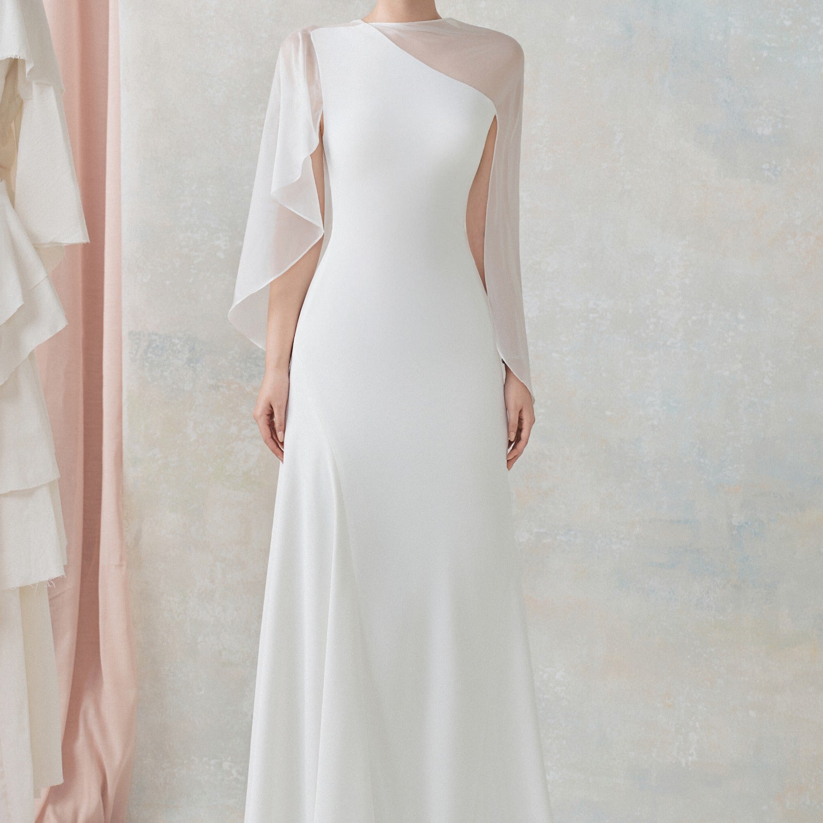 Abigal Cape Sleeve Maxi Dress - MEAN BLVD