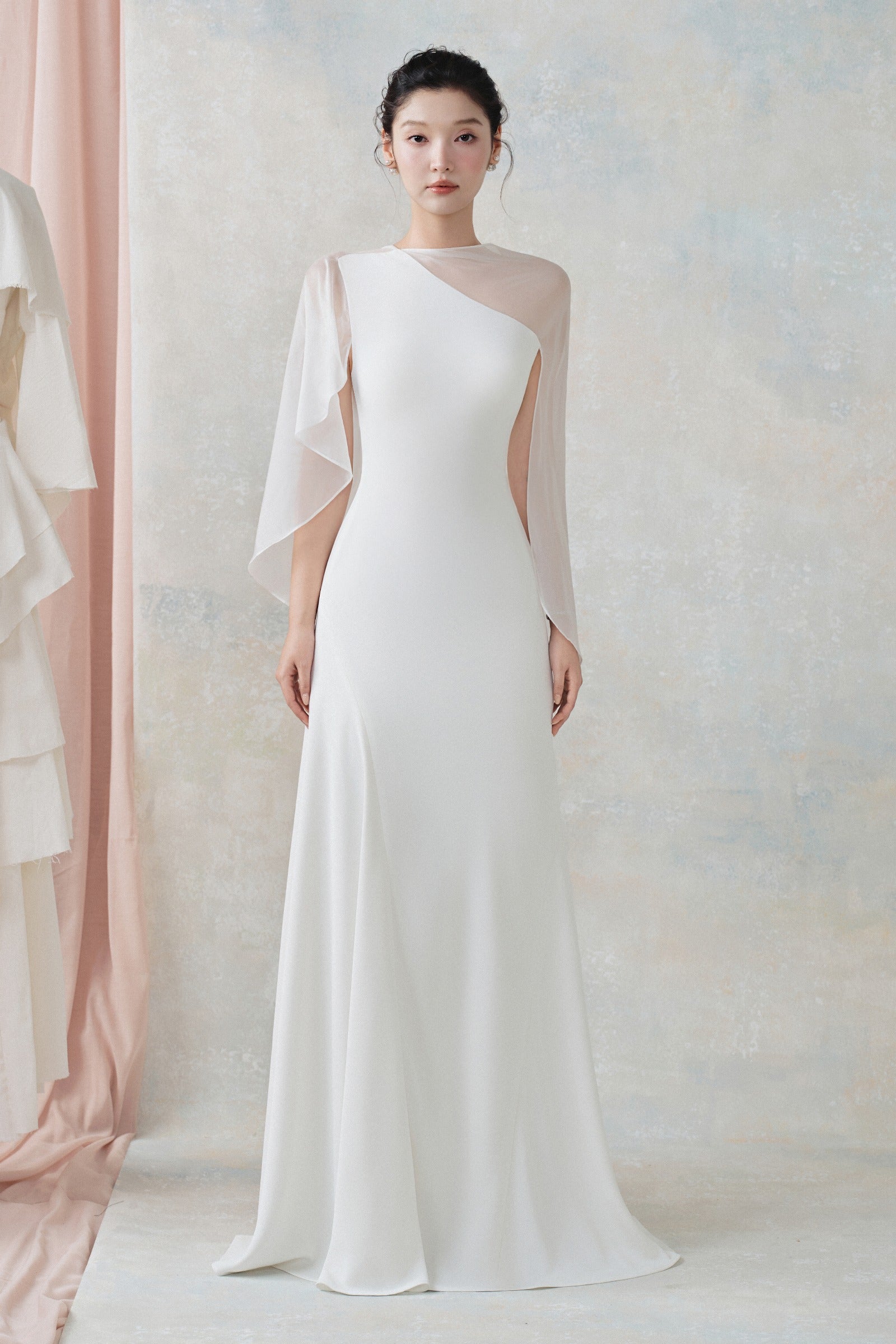 Abigal Cape Sleeve Maxi Dress - MEAN BLVD