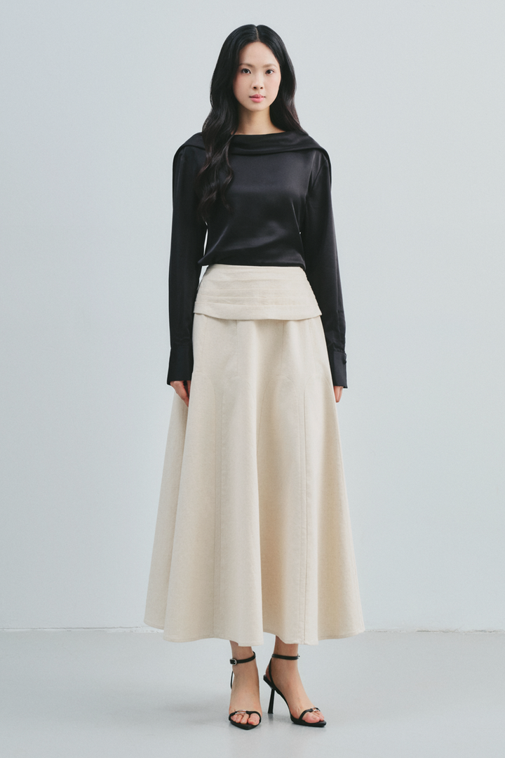 Adina Scarf Neck Draped Top - MEAN BLVD