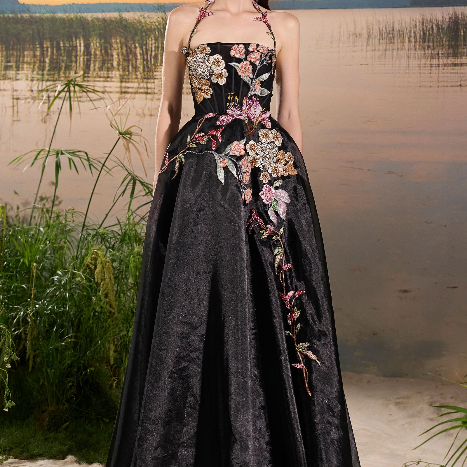 Aerin Embroidery Maxi Dress - MEAN BLVD