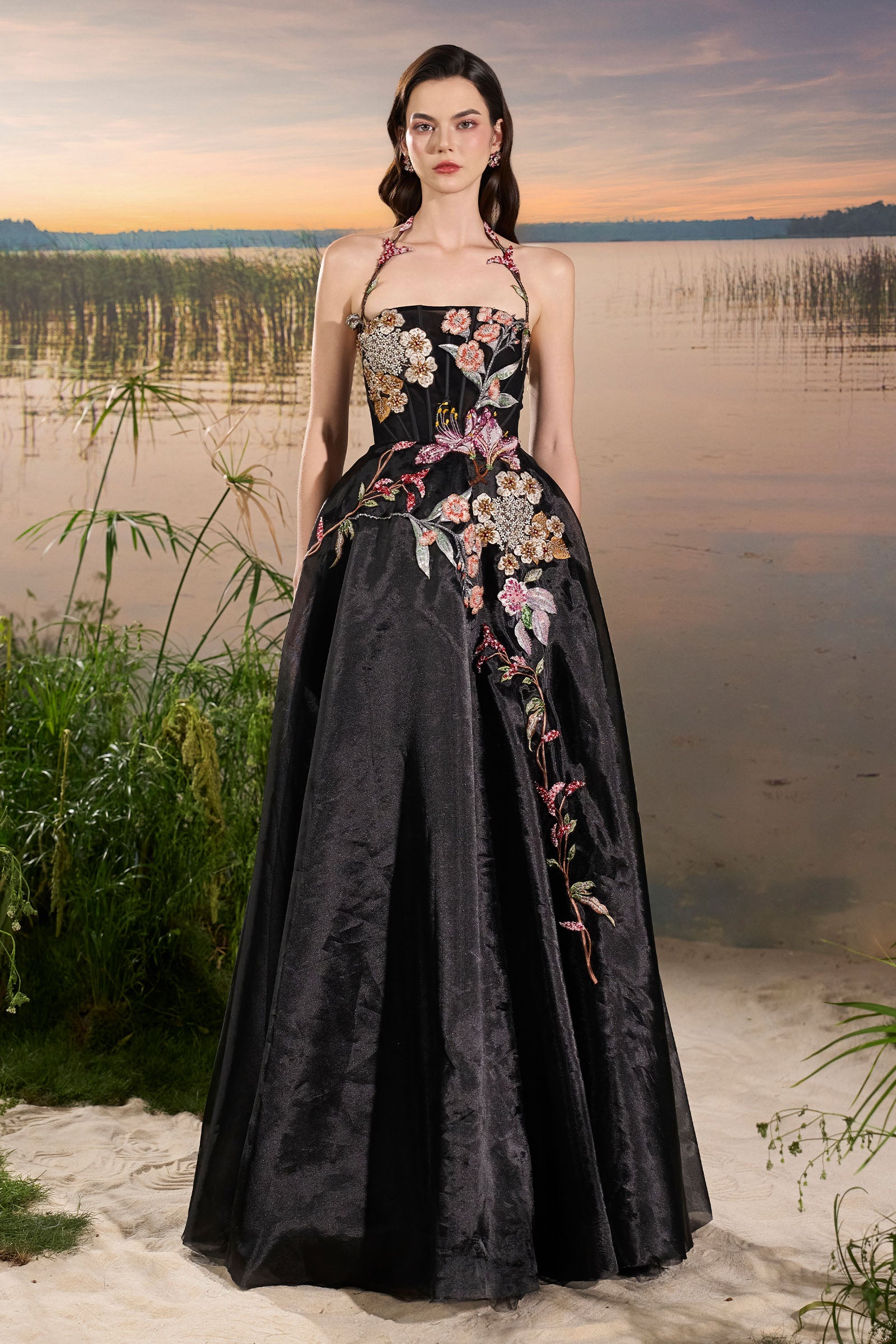Aerin Embroidery Maxi Dress - MEAN BLVD