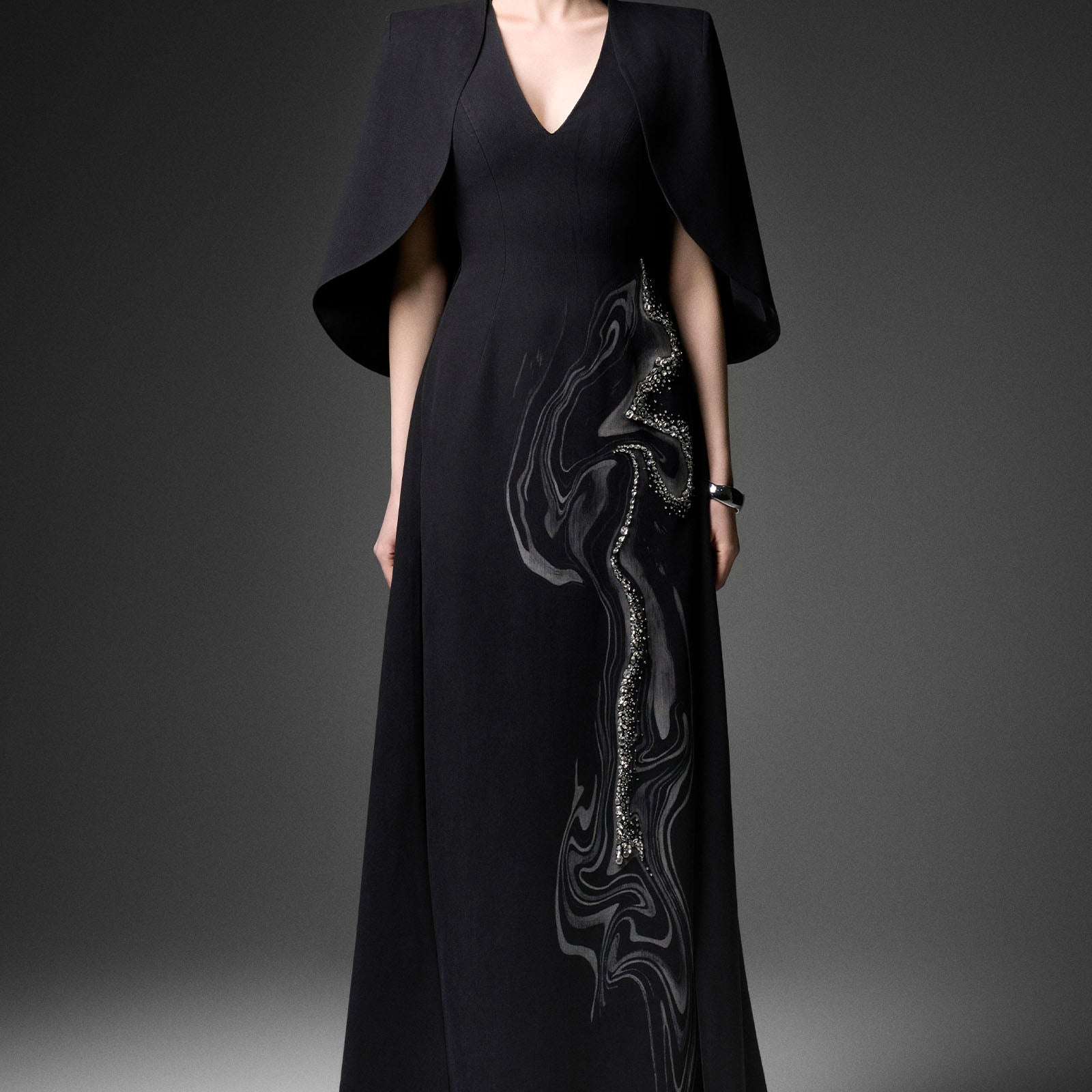 Aether Cape Sleeve Maxi Dress - MEAN BLVD