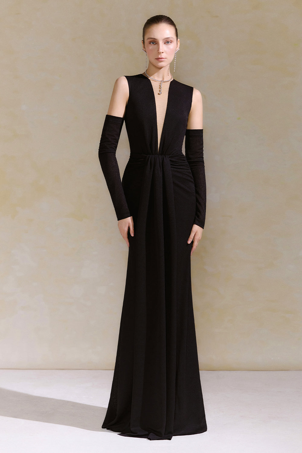 Aia Draped Maxi Dress - MEAN BLVD