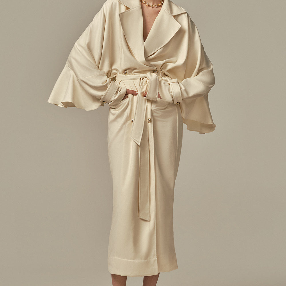Aile Bell Sleeve Trench Coat - MEAN BLVD