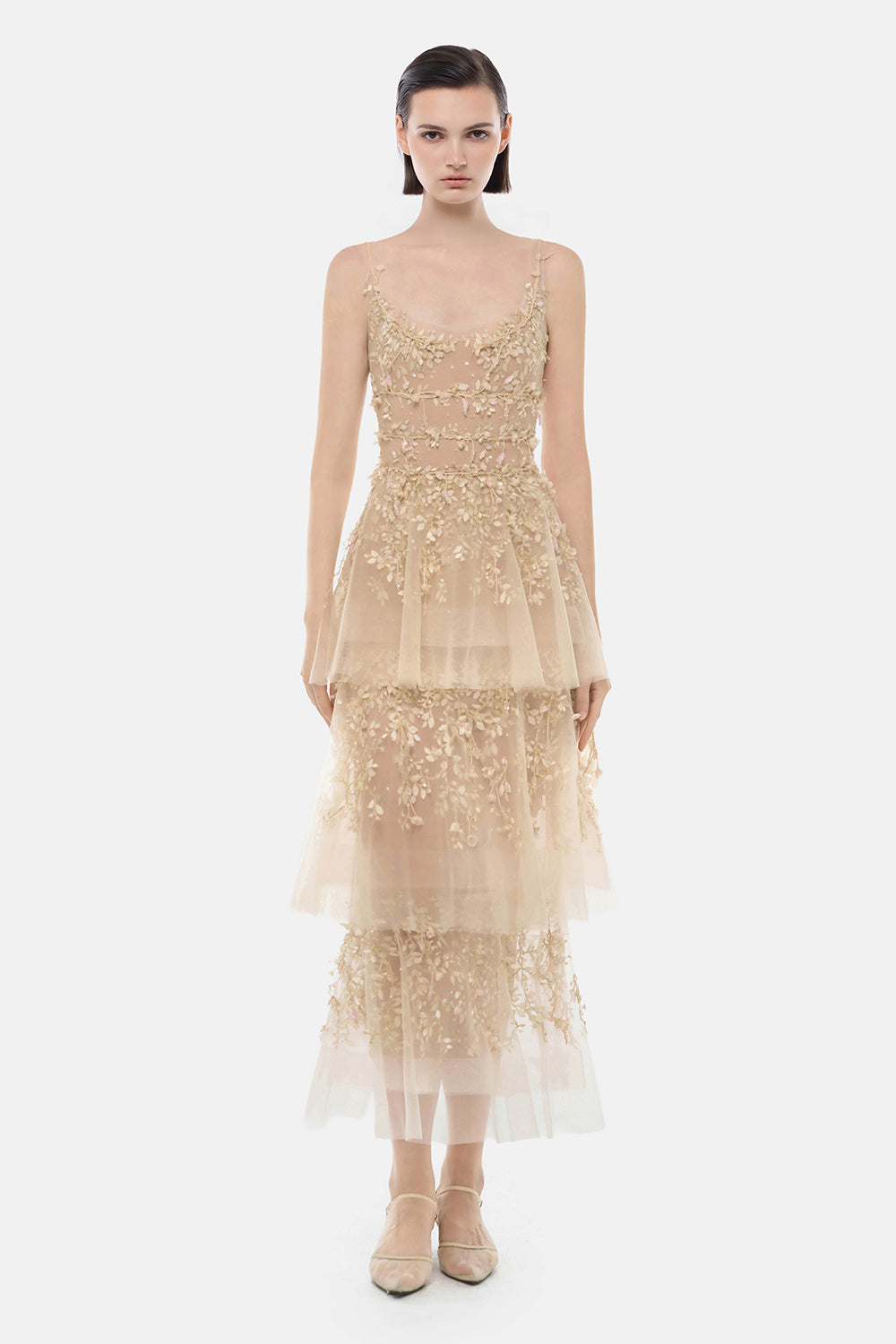 Aira Embroidery Midi Dress - MEAN BLVD