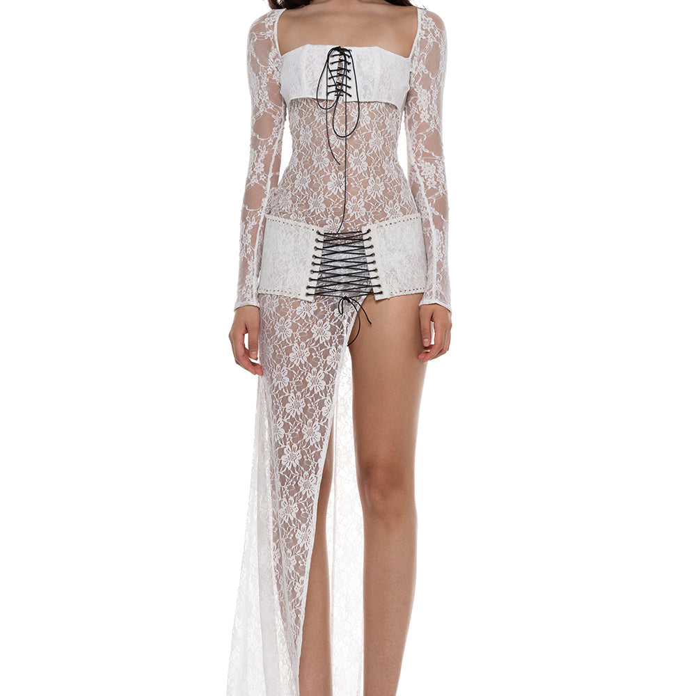 Aki Asymmetric Maxi Dress - MEAN BLVD