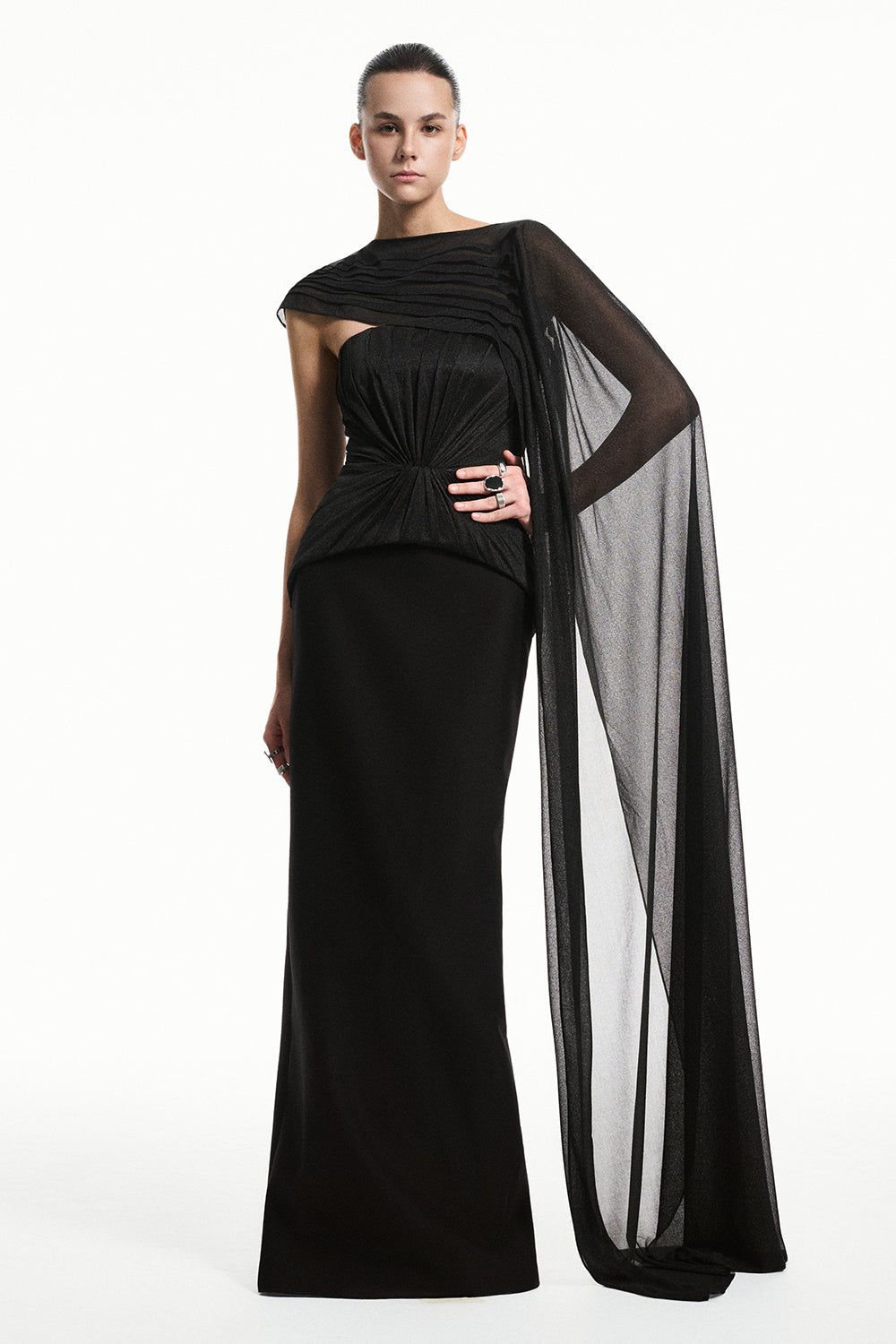alba maxi dress Alba Frill Trim Maxi Dress White