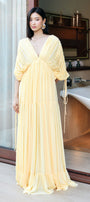 Alcyone Ruched Maxi Dress - MEAN BLVD