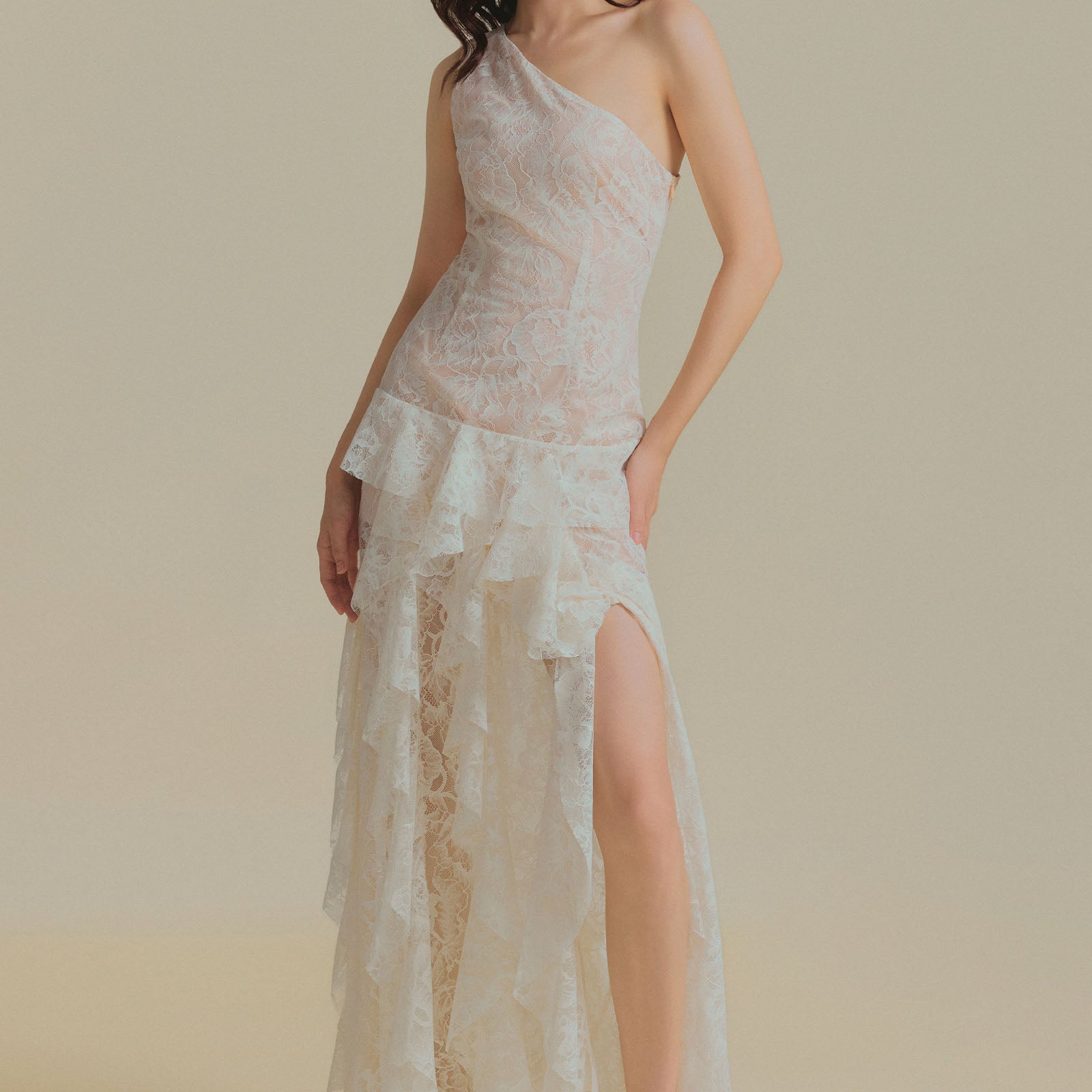 Alice One Shoulder Maxi Dress - MEAN BLVD