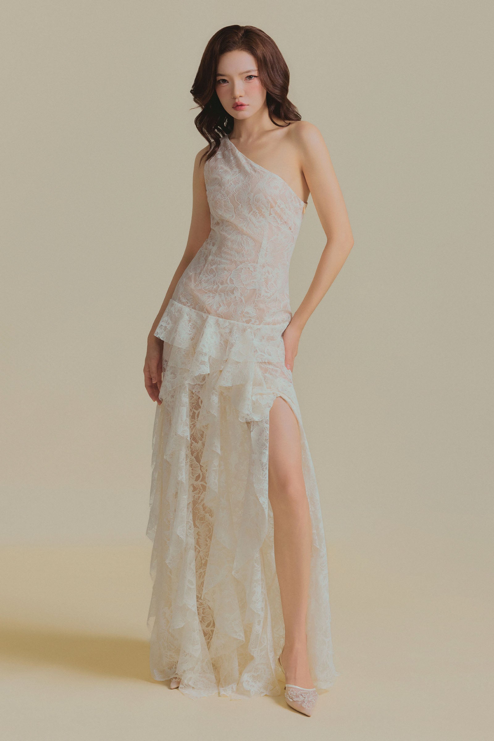 Alice One Shoulder Maxi Dress - MEAN BLVD
