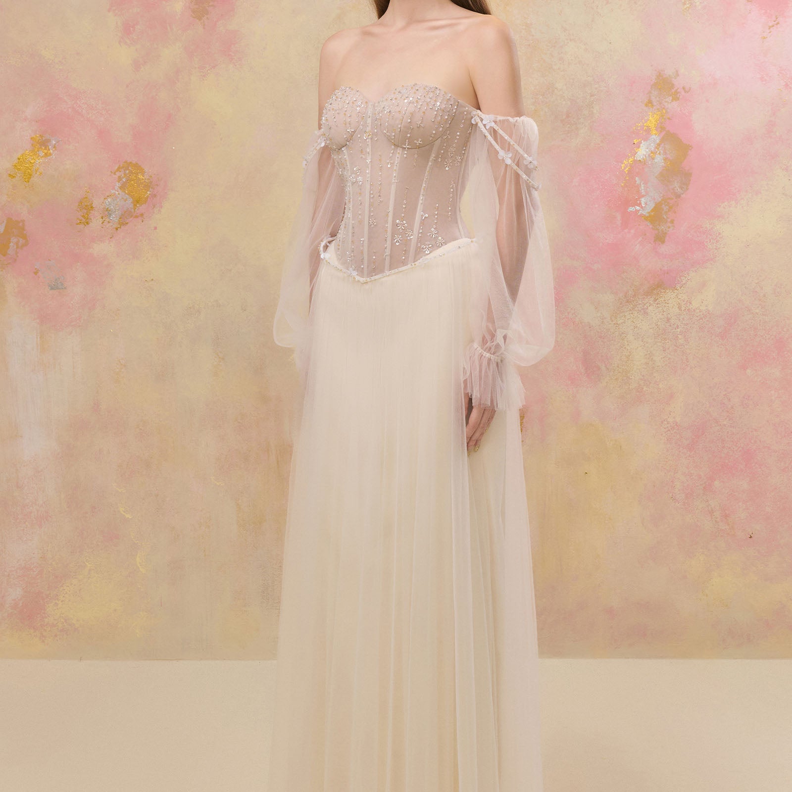 Alistar Cold Shoulder Sleeve Maxi Dress - MEAN BLVD