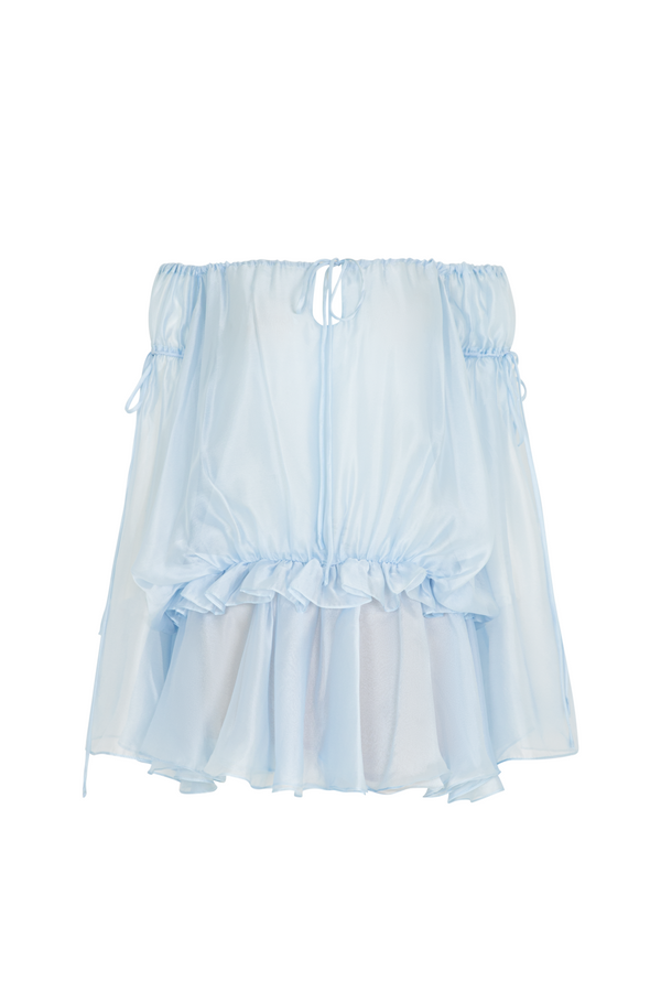 Alize Blouson Ribbon Mini Dress - MEAN BLVD