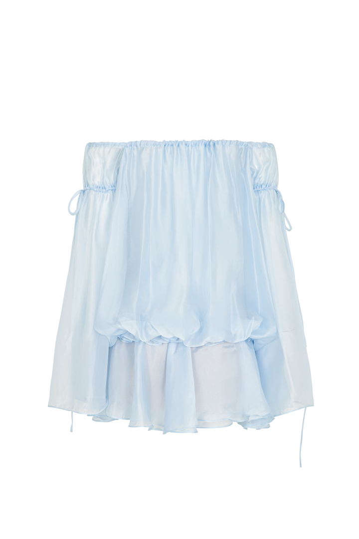 Alize Blouson Ribbon Mini Dress - MEAN BLVD