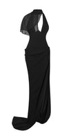 Allure Scarf Crepe Maxi Dress - MEAN BLVD