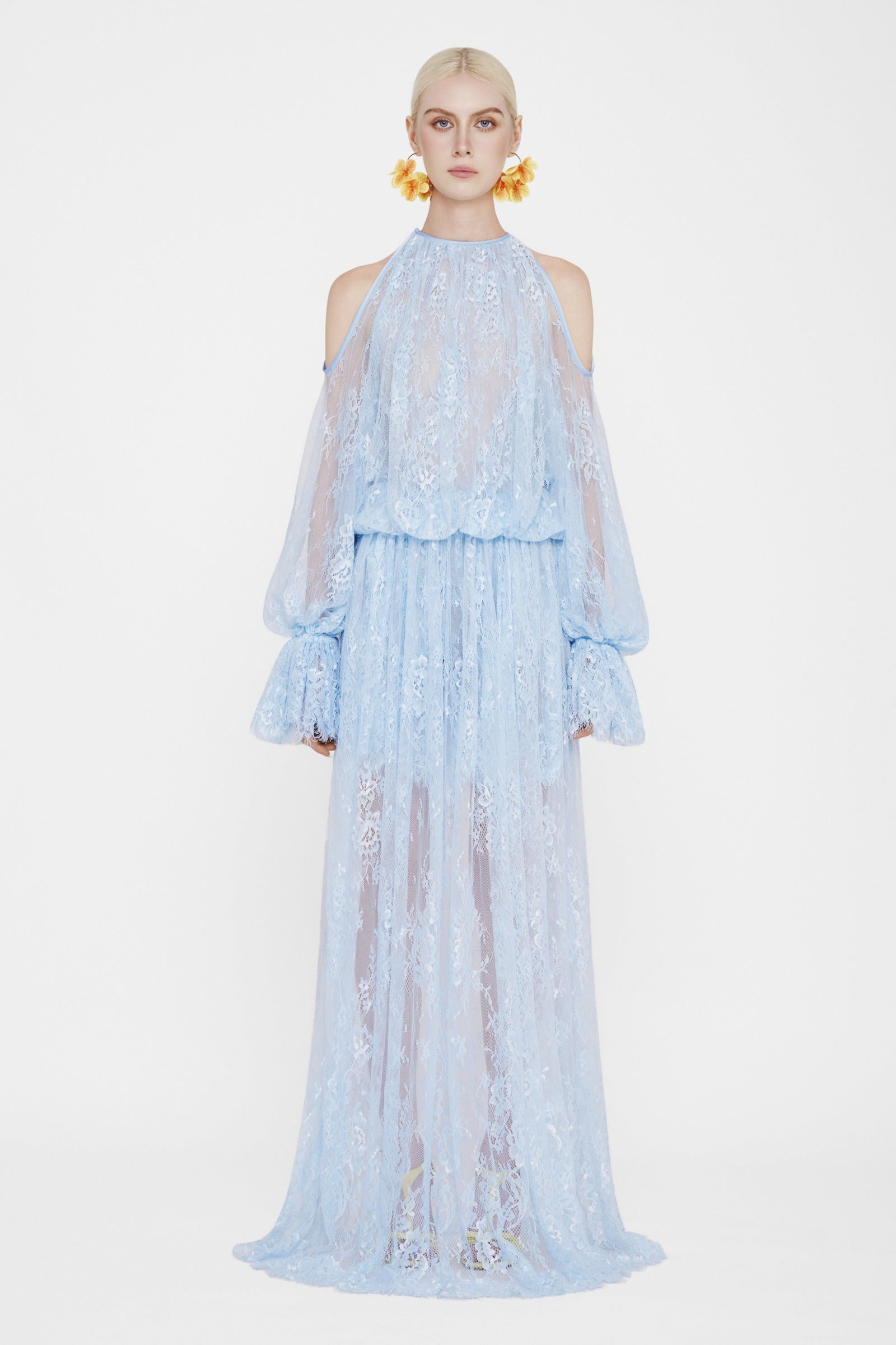 Althea Cold Shoulder Sleeve Maxi Dress - MEAN BLVD