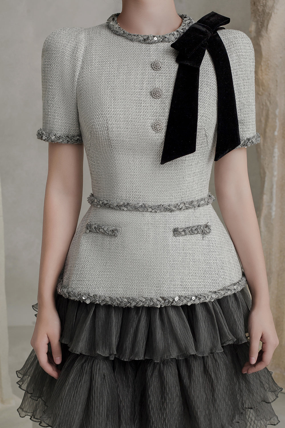 Alura Peplum Button Top - MEAN BLVD