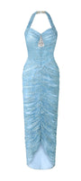 Alyssa Ruched Midi Dress - MEAN BLVD