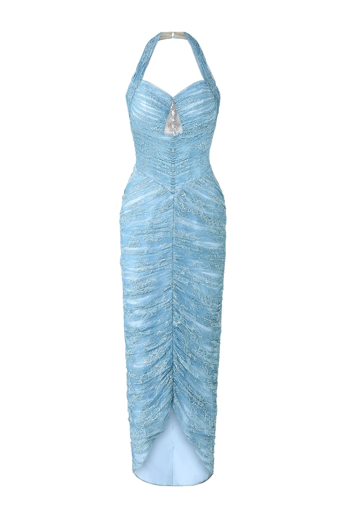 Alyssa Ruched Midi Dress - MEAN BLVD