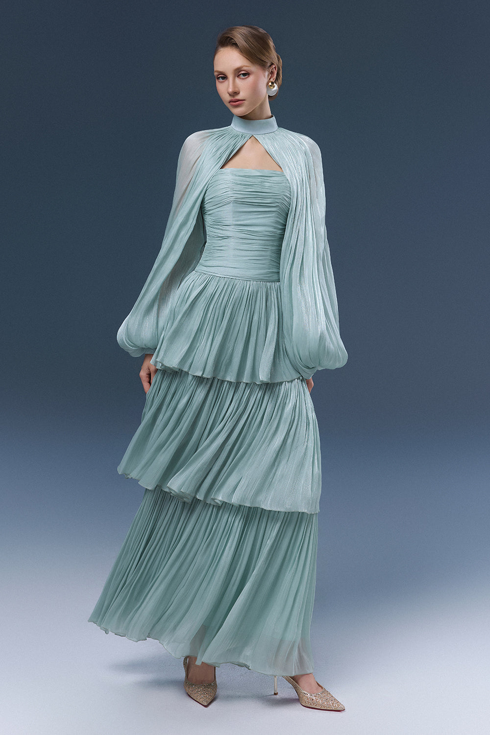 Alzrira Ruched Maxi Dress - MEAN BLVD