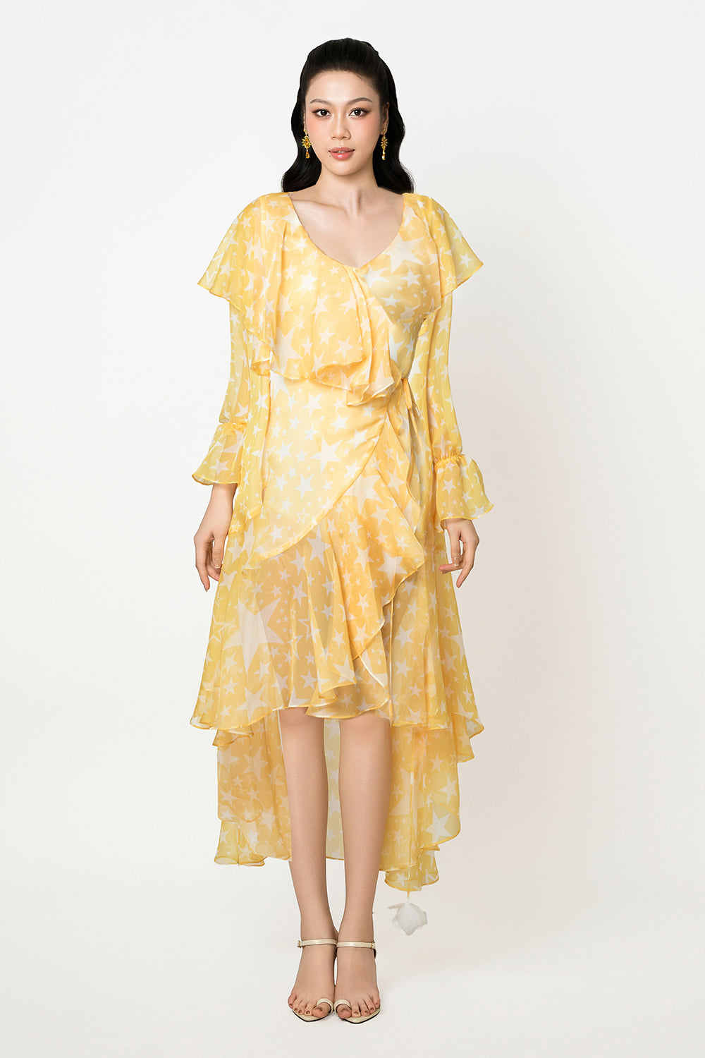 gold wrap midi dress vince gold wrap midi dress nwt medium v618951