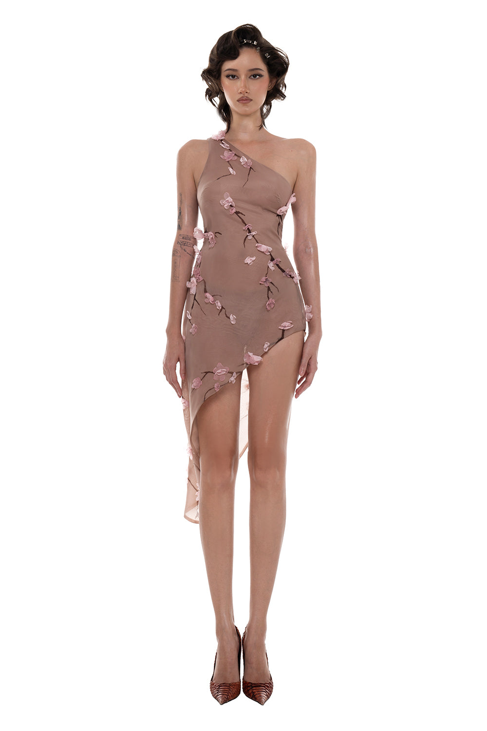 Amari Asymmetric Mini Dress - MEAN BLVD