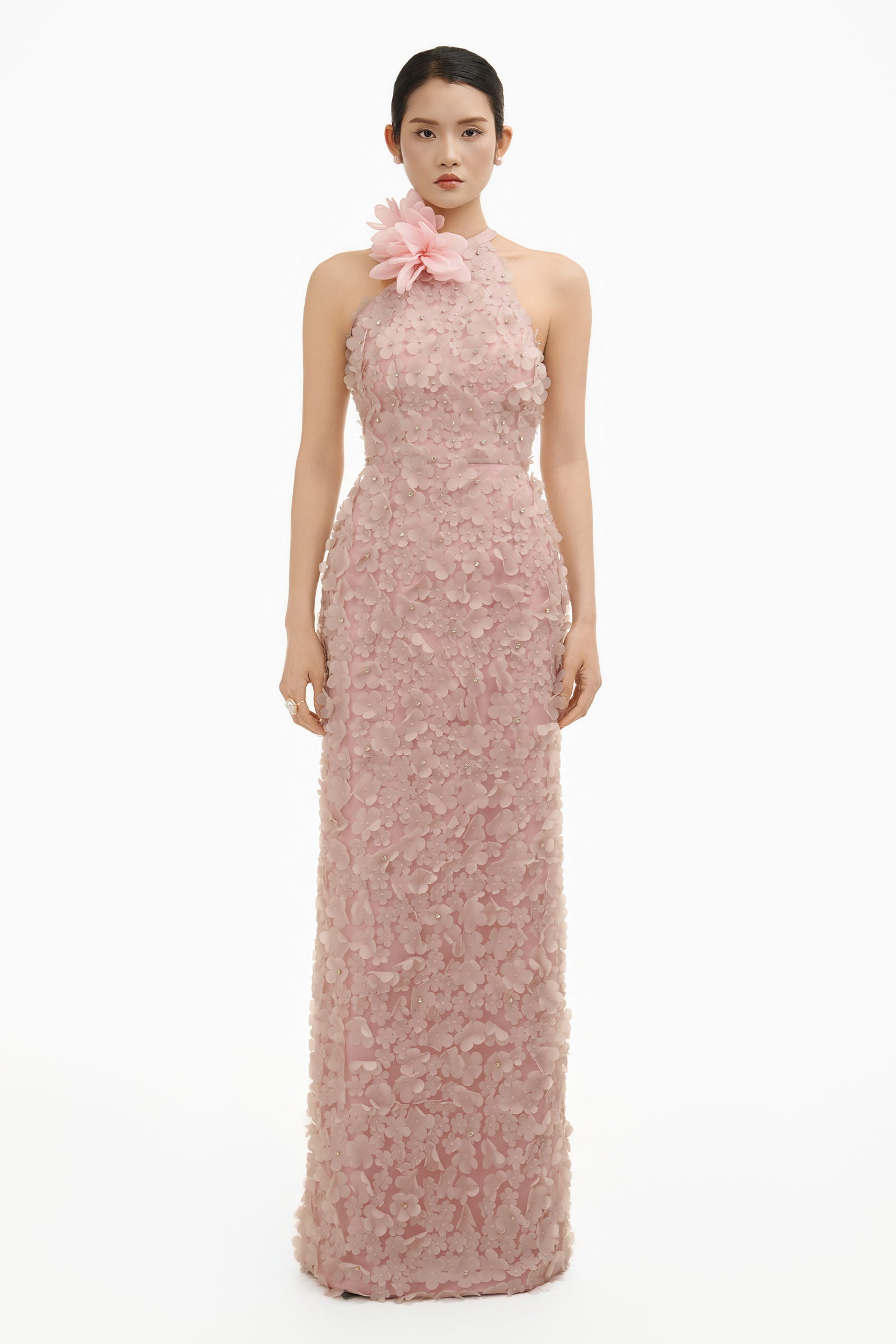 Amaryllis Halter Maxi Dress - MEAN BLVD