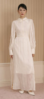Amelie Collared Maxi Dress - MEAN BLVD