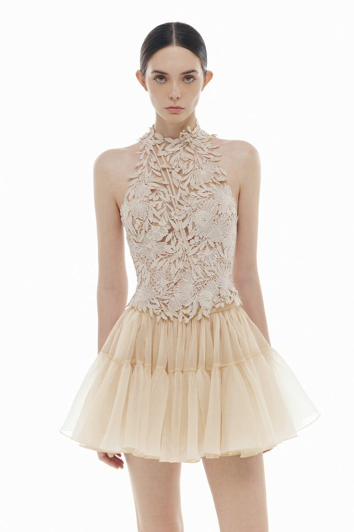 Amira A-line Shirring Skirt - MEAN BLVD