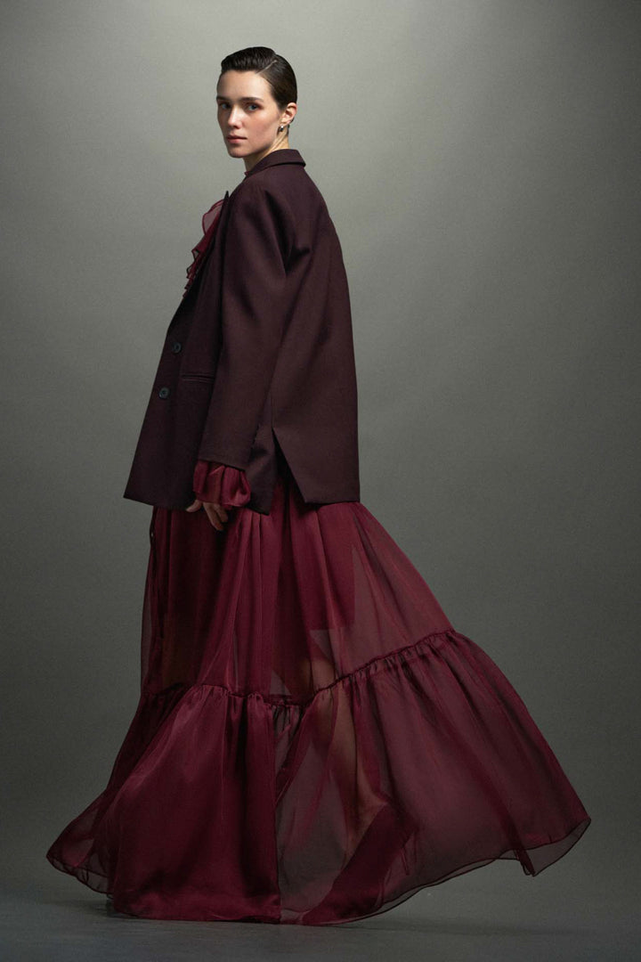 Andrea V-Neck Polycotton Blazer - MEAN BLVD