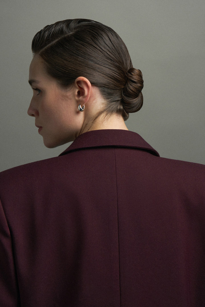 Andrea V-Neck Polycotton Blazer - MEAN BLVD