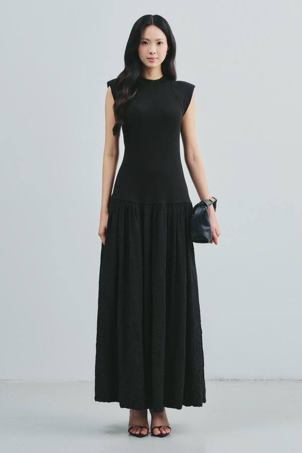 Aneira A-line Gathering Maxi Dress - MEAN BLVD